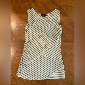 Fenn Wright Manson Olive and White Striped Tank Top